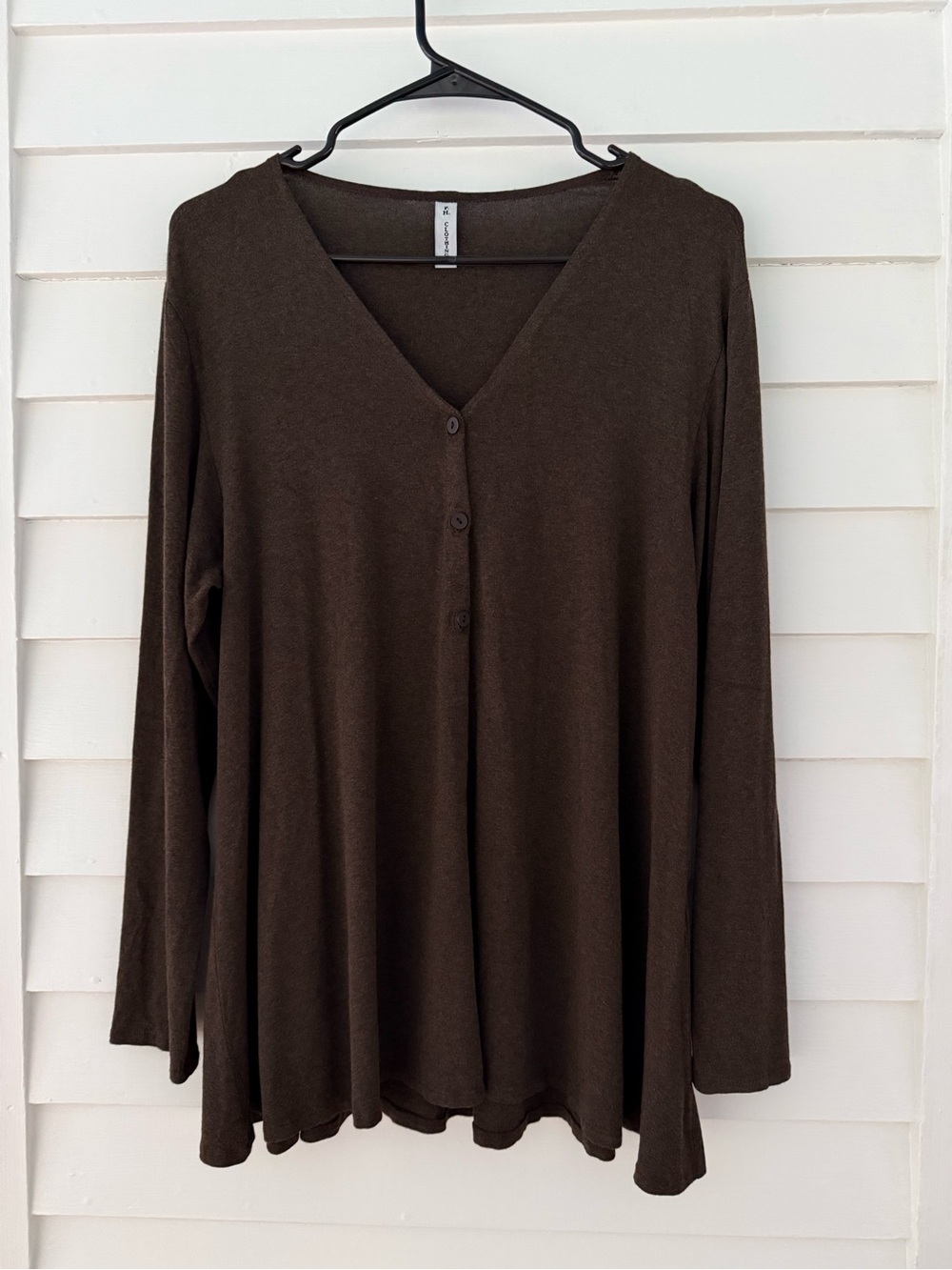 F.H. Clothing Co | Brown Lightweight Button Front Cardigan Size Small